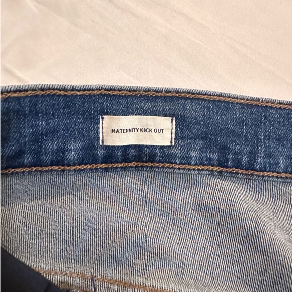 MADEWELL Maternity Side-Panel Kick Out Crop Jeans - Picture 2 of 4